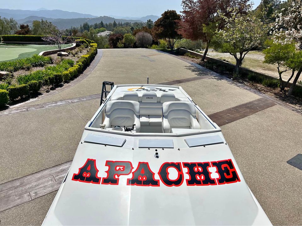 1997 Apache Warrior 36/ Triple Axle Trailer...Located in San Diego, Ca...Offered By Yacht Coast Yacht Sales