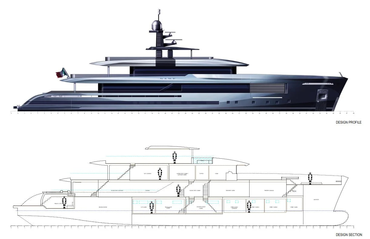 2027 INACE Aventura 164' Superyacht-New Construction. Offered by Yacht Coast Yacht Sales