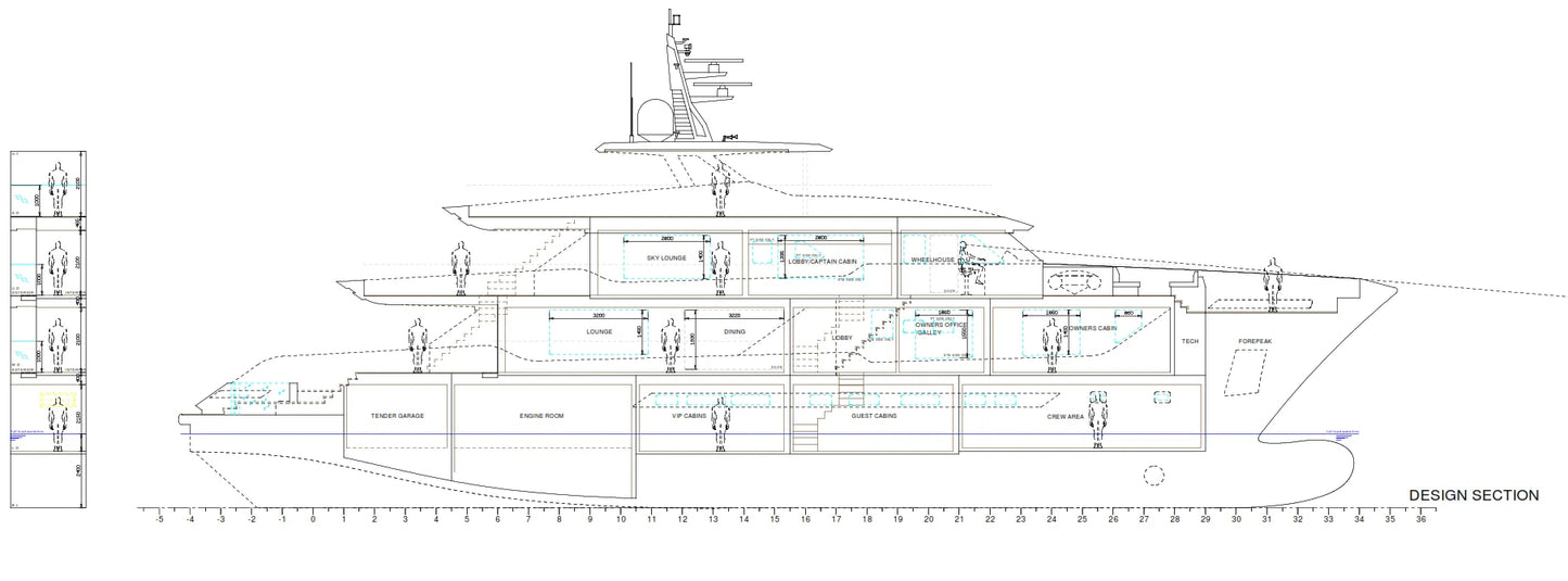 2025 INACE Aventura 106 Superyacht-New Construction. Offered by Yacht Coast Yacht Sales