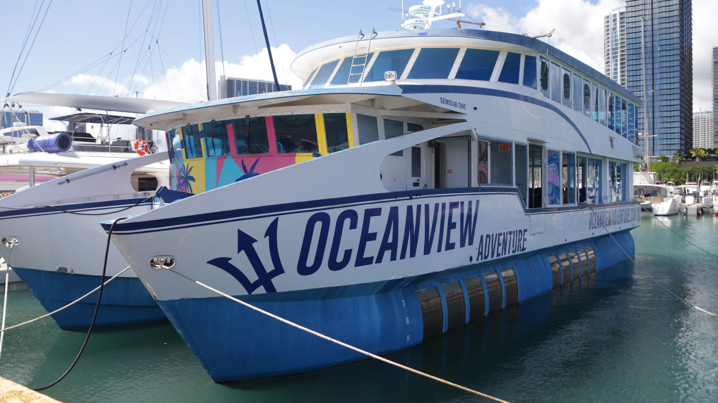 Price Reduction! 2010 77' SemiSub Power Catamaran Passenger Vessel with Slip... Located in Honolulu, Hawaii... Offered By Yacht Coast Yacht Sales