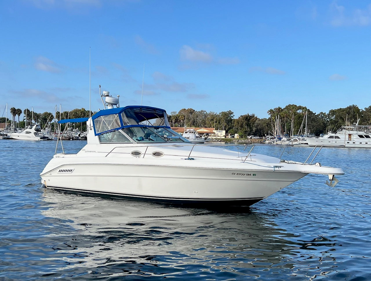 Sold! 1997 Sea Ray Sundancer 300 w/ new engines! Located in Mission Bay, Ca...Offered by Yacht Coast Yacht Sales