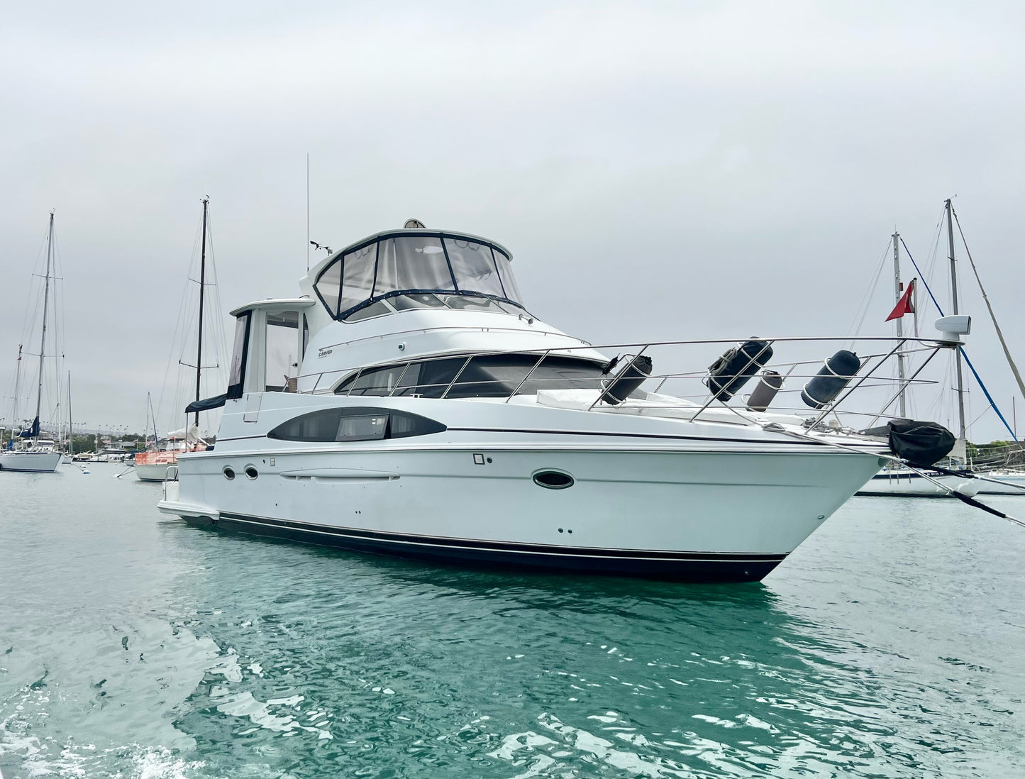 2003 Carver 444... Located in Newport Beach, CA... Offered By Yacht Coast Yacht Sales