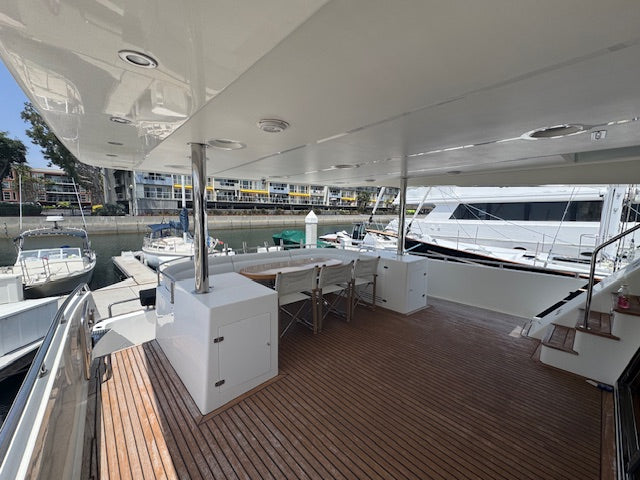2005 Johnson 70... Located in Marina Del Ray... Offered by Yacht Coast Yacht Sales