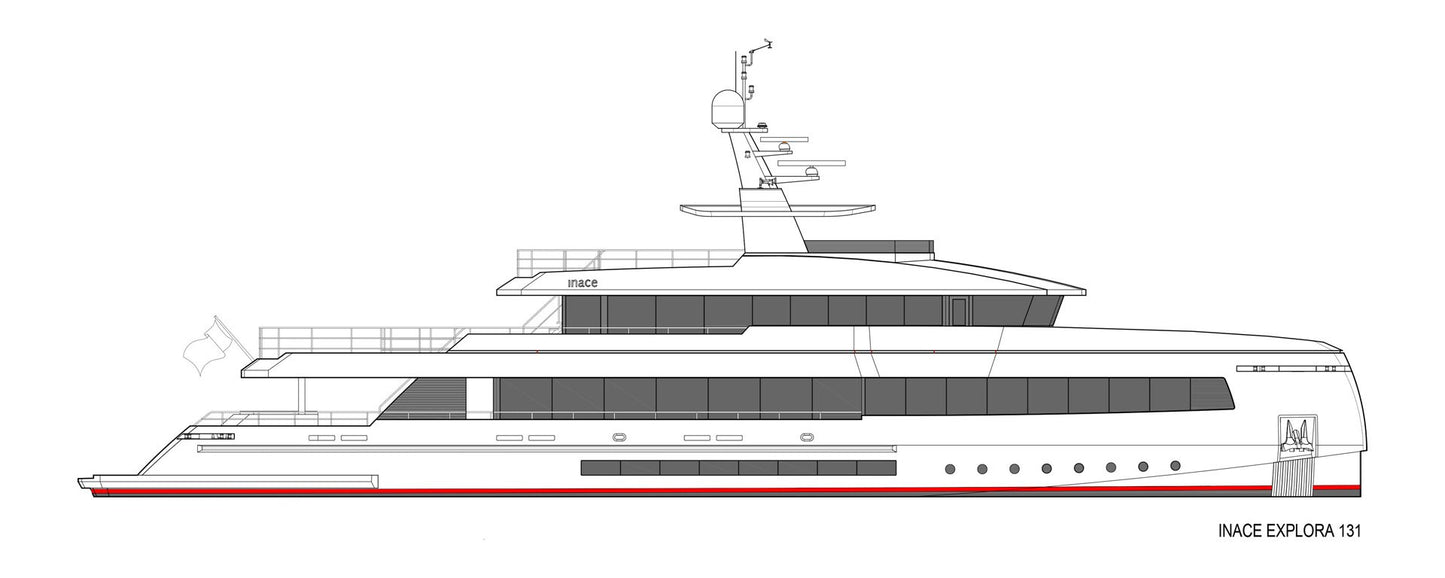 2026 INACE Explora 131 Superyacht-New Construction. Offered by Yacht Coast Yacht Sales