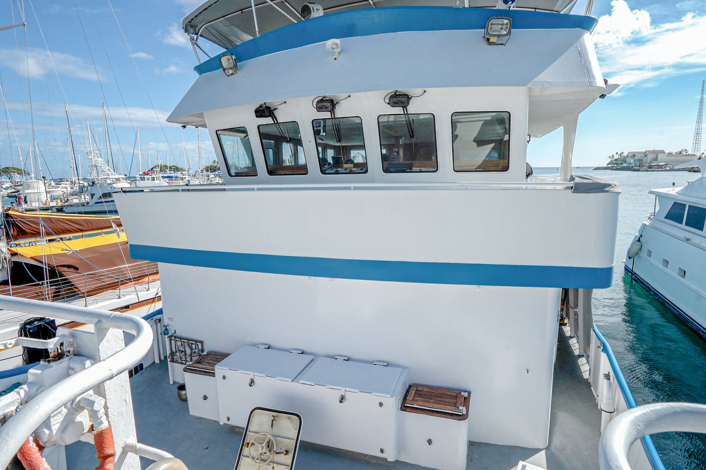 2000 96' Custom Rodriquez Long Range Passagemaker Vessel. Located In Honolulu, Hawaii. For sale by Yacht Coast Yacht Sales