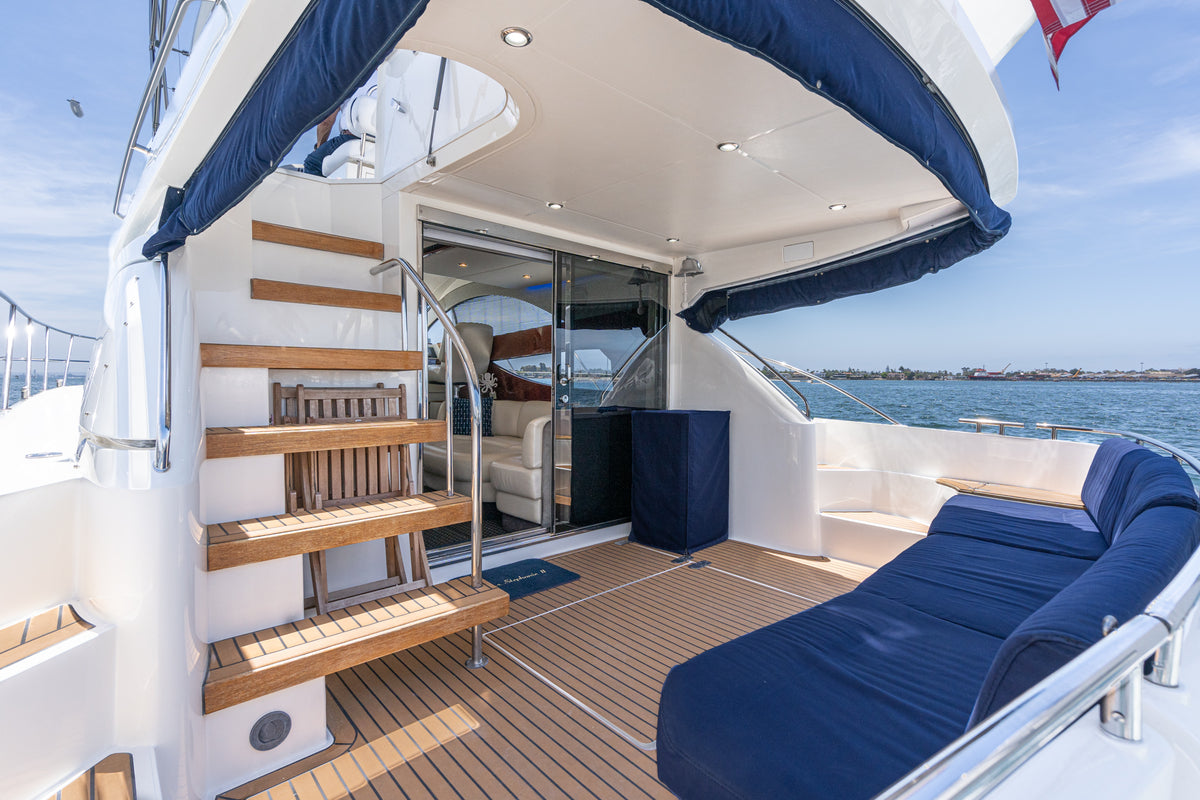 2002 Fairline Phantom 46.... LLC Owned & possible slip transfer at Marriott Downtown San Diego, Ca...