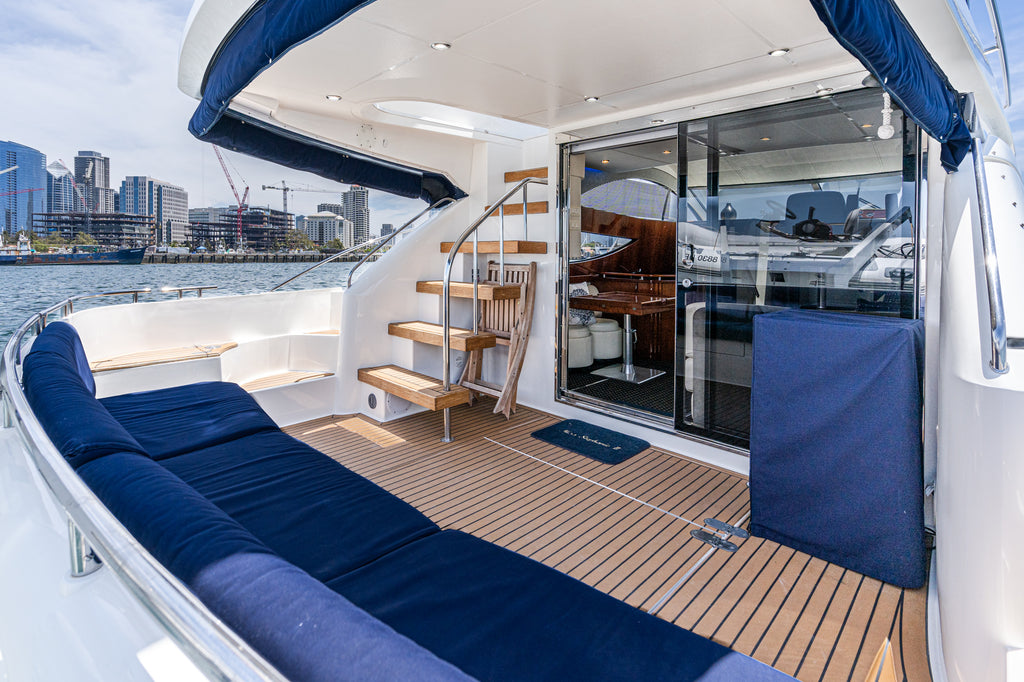 2002 Fairline Phantom 46.... LLC Owned & possible slip transfer at Marriott Downtown San Diego, Ca...