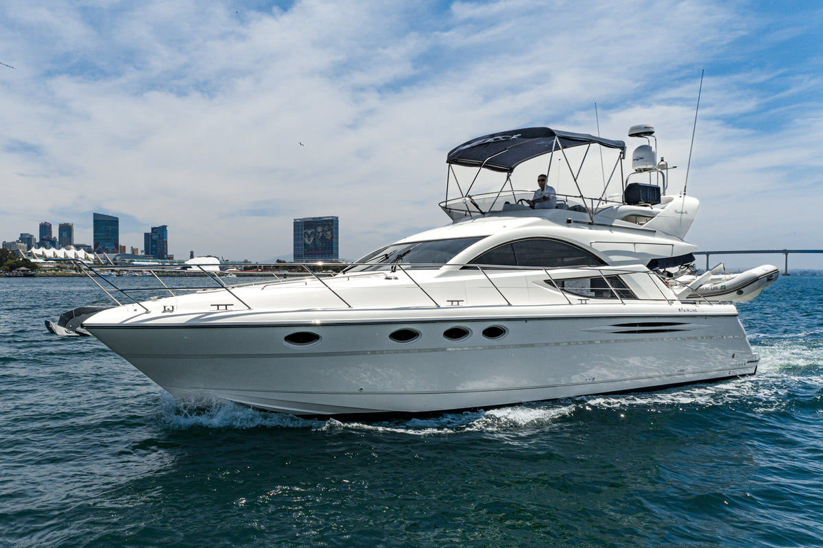 2002 Fairline Phantom 46.... LLC Owned & possible slip transfer at Marriott Downtown San Diego, Ca...