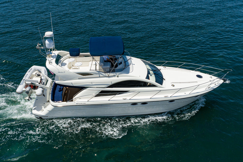 2002 Fairline Phantom 46.... LLC Owned & possible slip transfer at Marriott Downtown San Diego, Ca...