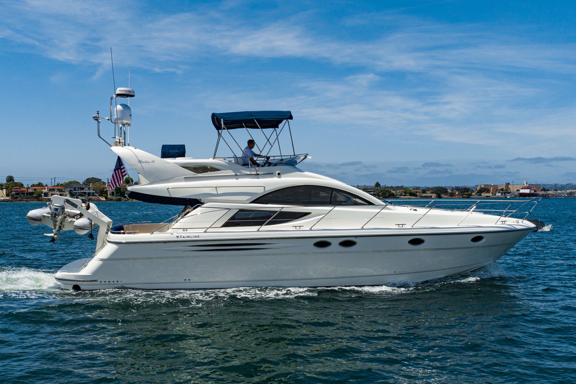 2002 Fairline Phantom 46.... LLC Owned & possible slip transfer at Marriott Downtown San Diego, Ca...