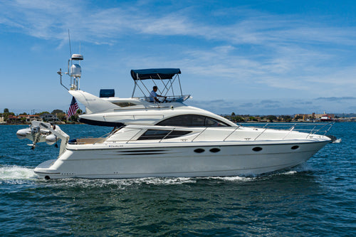 2002 Fairline Phantom 46.... LLC Owned & possible slip transfer at Marriott Downtown San Diego, Ca...