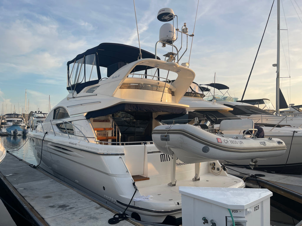 2002 Fairline Phantom 46.... LLC Owned & possible slip transfer at Marriott Downtown San Diego, Ca...