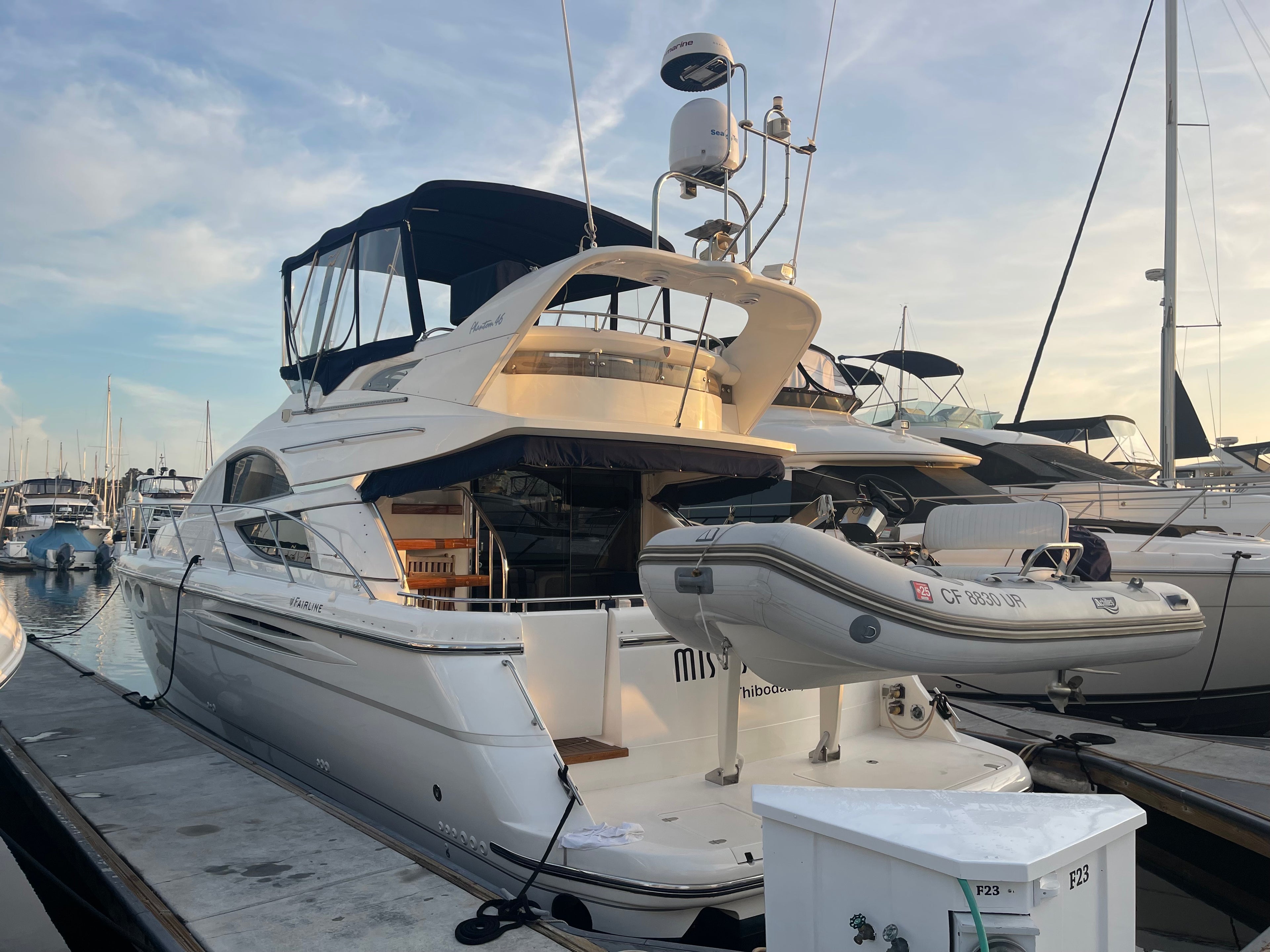 2002 Fairline Phantom 46.... LLC Owned & possible slip transfer at Marriott Downtown San Diego, Ca...