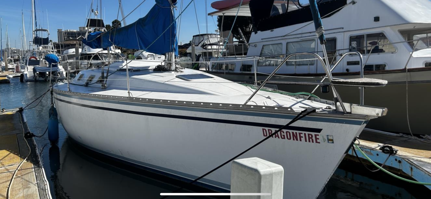 Sold! 1987 Hunter 37' Legend. For sale by Yacht Coast Yacht Sales San Diego, Ca