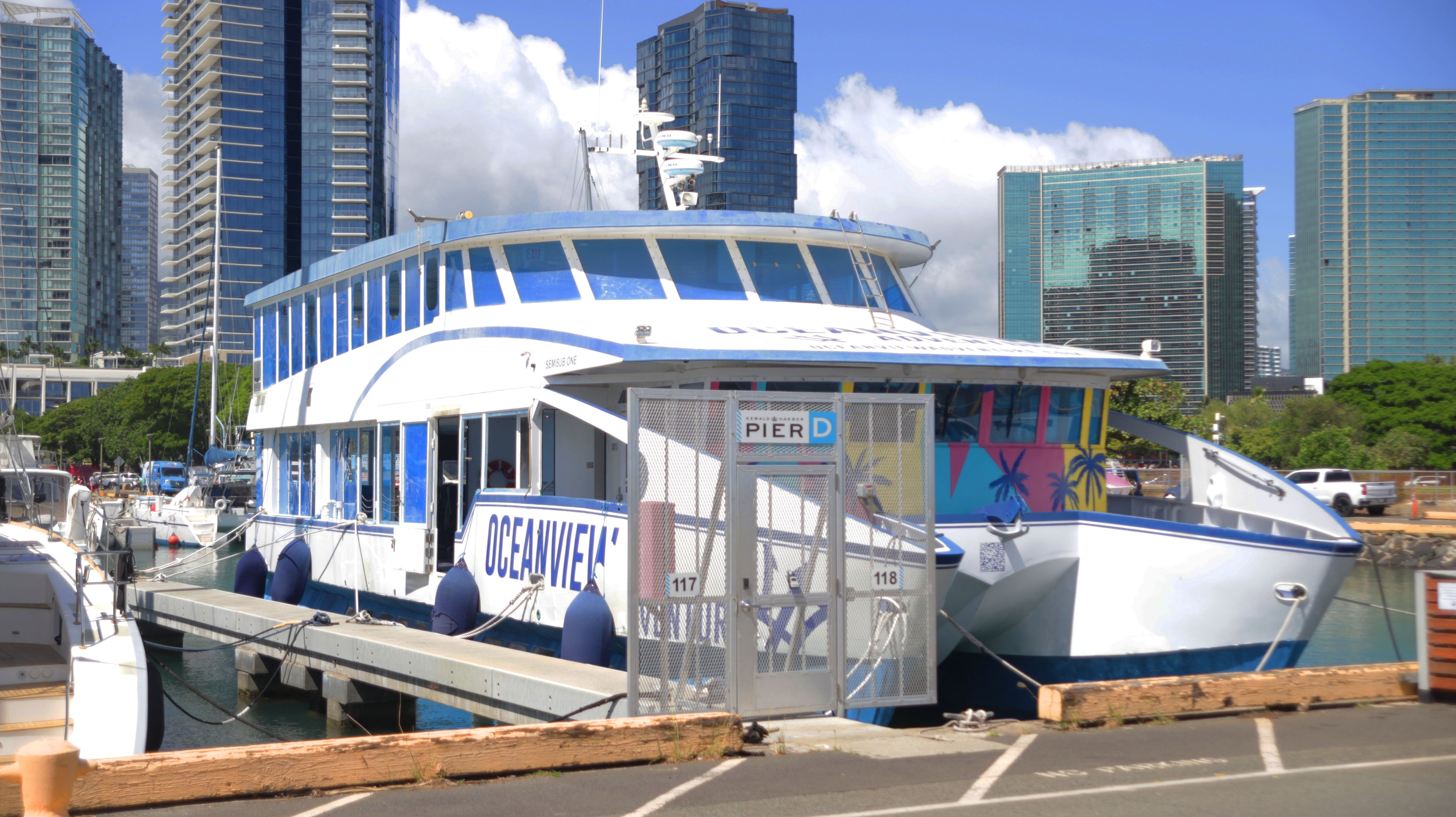 Huge Price Reduction! 2010 77' SemiSub Power Catamaran Passenger Vessel with Slip... Located in Honolulu, Hawaii... Offered By Yacht Coast Yacht Sales