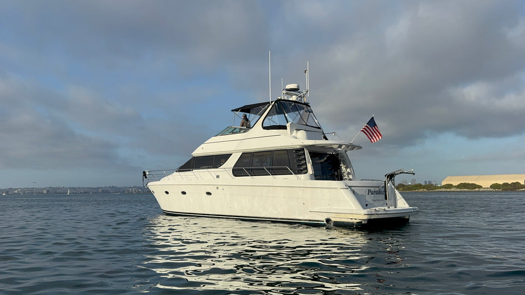 2000 Carver 530 Voyager Pilothouse... Located at our docks at 2353 Shelter Island, San Diego, Ca... Offered By Yacht Coast Yacht Sales