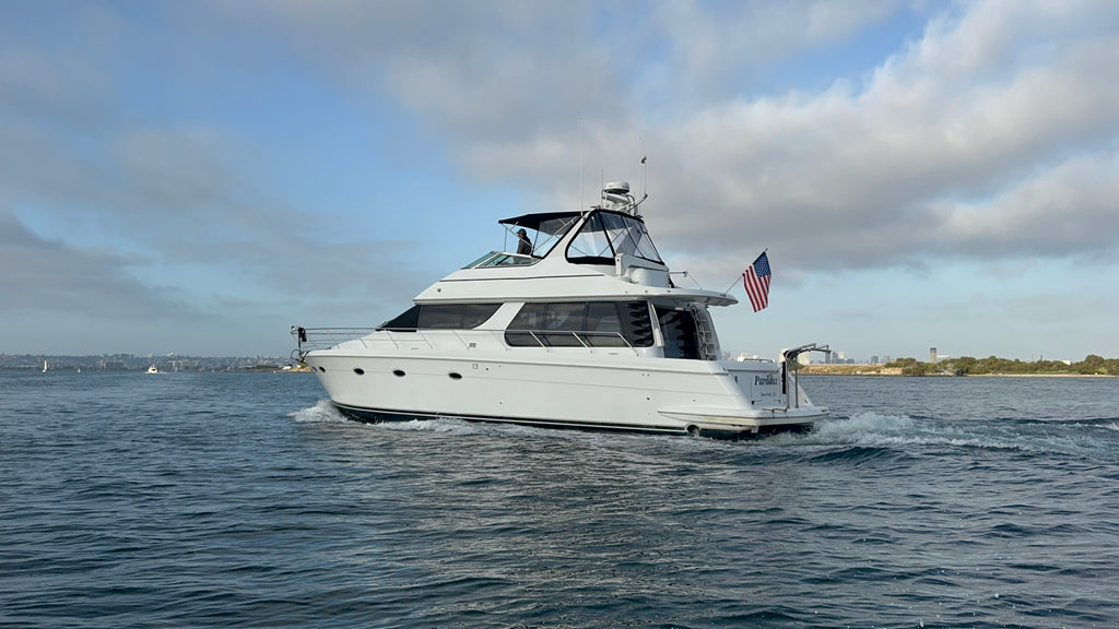 2000 Carver 530 Voyager Pilothouse... Located at our docks at 2353 Shelter Island, San Diego, Ca... Offered By Yacht Coast Yacht Sales