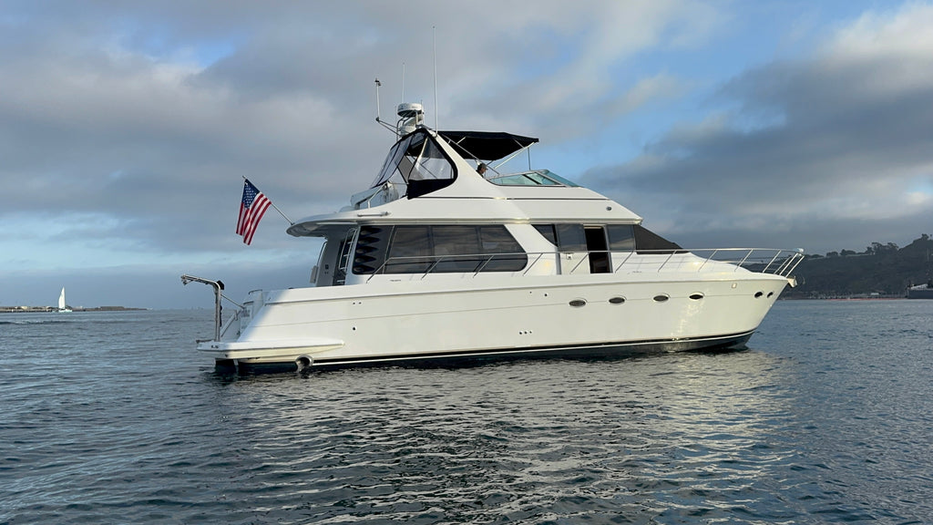 2000 Carver 530 Voyager Pilothouse... Located at our docks at 2353 Shelter Island, San Diego, Ca... Offered By Yacht Coast Yacht Sales