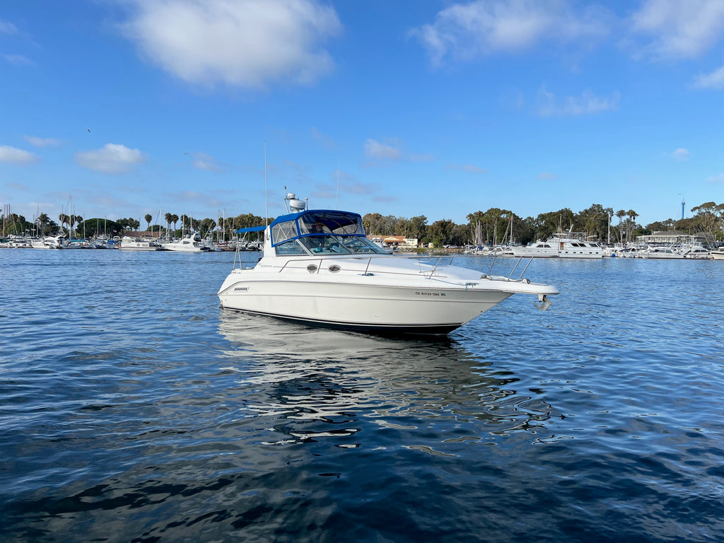 Sold! 1997 Sea Ray Sundancer 300 w/ new engines! Located in Mission Bay, Ca...Offered by Yacht Coast Yacht Sales