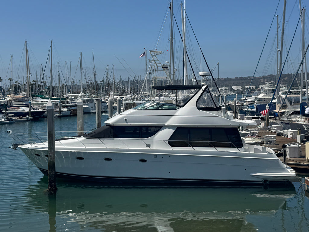 2000 Carver 530 Voyager Pilothouse... Located at our docks at 2353 Shelter Island, San Diego, Ca... Offered By Yacht Coast Yacht Sales