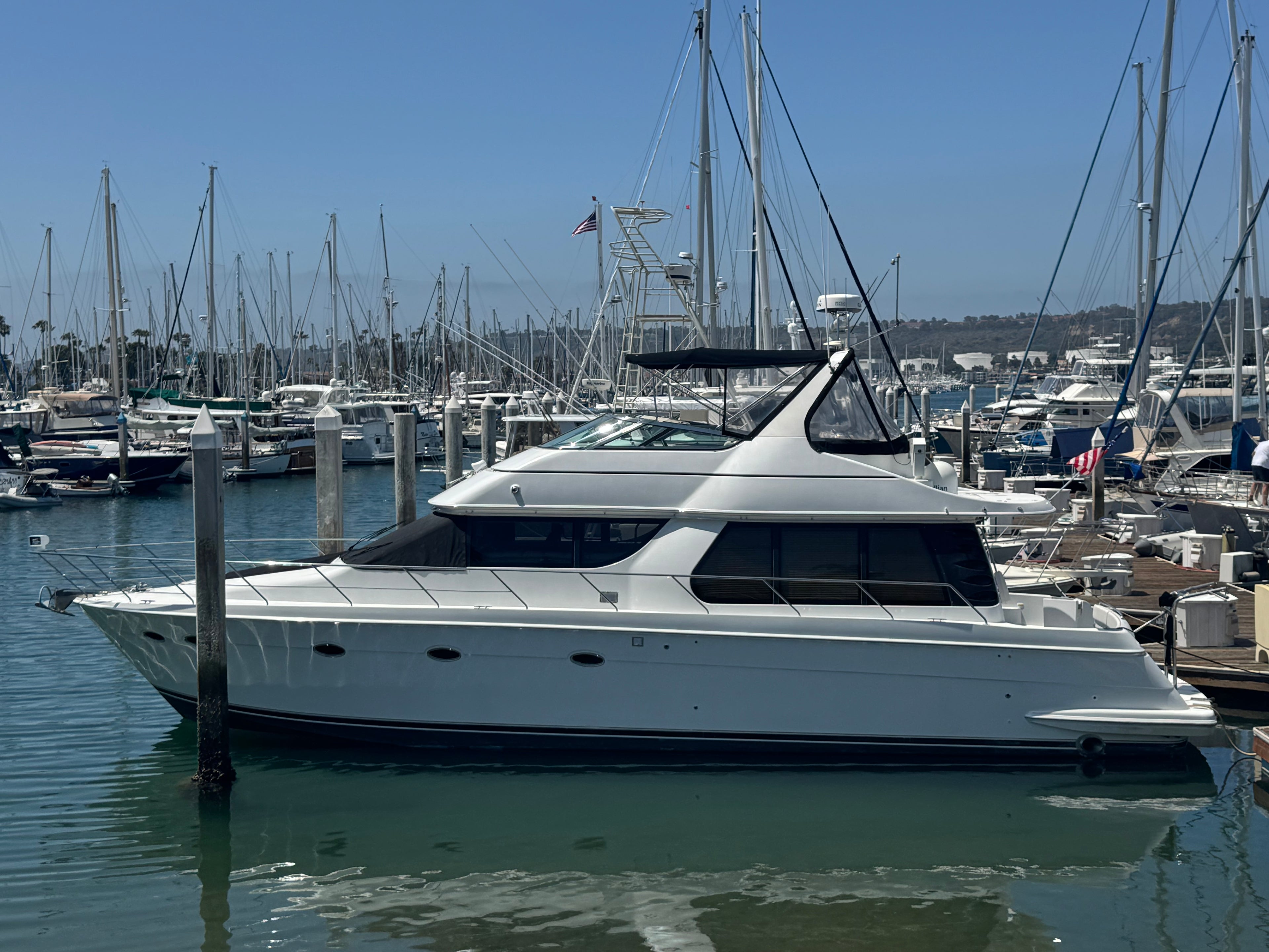 2000 Carver 530 Voyager Pilothouse... Located at our docks at 2353 Shelter Island, San Diego, Ca... Offered By Yacht Coast Yacht Sales