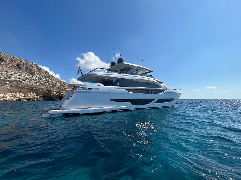 2023 Ferretti Yachts 860... Located in Valletta, Malta... Offered by Yacht Coast Yacht Sales