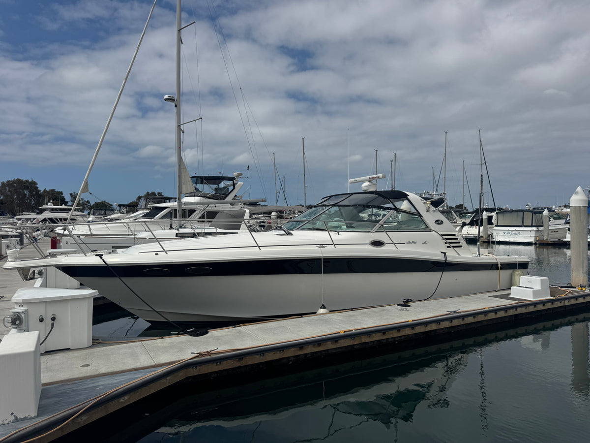 1997 Sea Ray 370 EC Caterpillar Diesel Powered... Located at the Marriott Marina Downtown San Diego, Ca... Offered by Yacht Coast Yacht Sales 2353 Shelter Island Drive, San Diego, Ca 92106