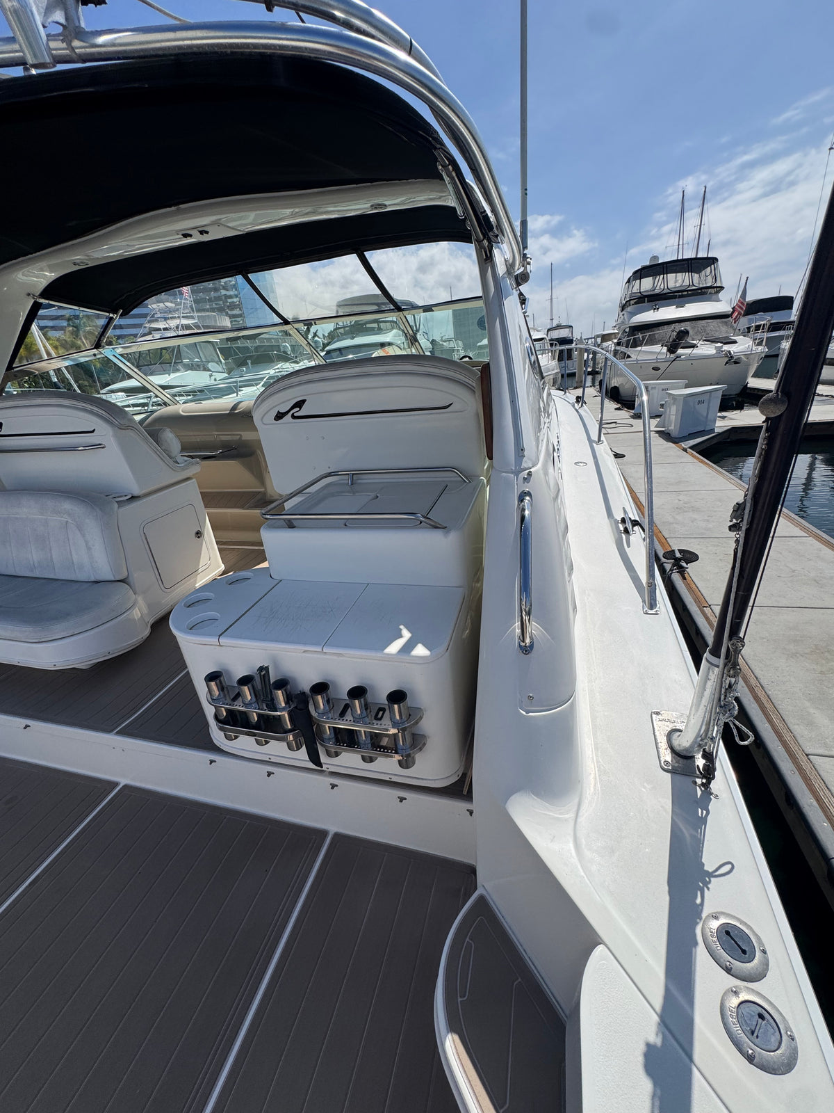1997 Sea Ray 370 EC Caterpillar Diesel Powered... Located at the Marriott Marina Downtown San Diego, Ca... Offered by Yacht Coast Yacht Sales 2353 Shelter Island Drive, San Diego, Ca 92106