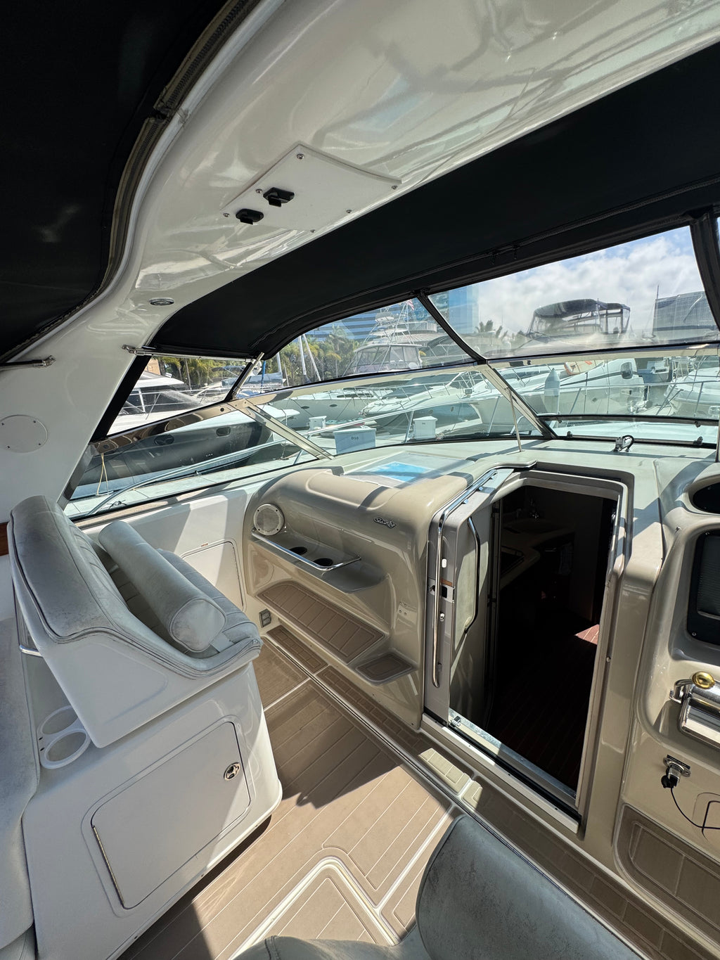 1997 Sea Ray 370 EC Caterpillar Diesel Powered... Located at the Marriott Marina Downtown San Diego, Ca... Offered by Yacht Coast Yacht Sales 2353 Shelter Island Drive, San Diego, Ca 92106