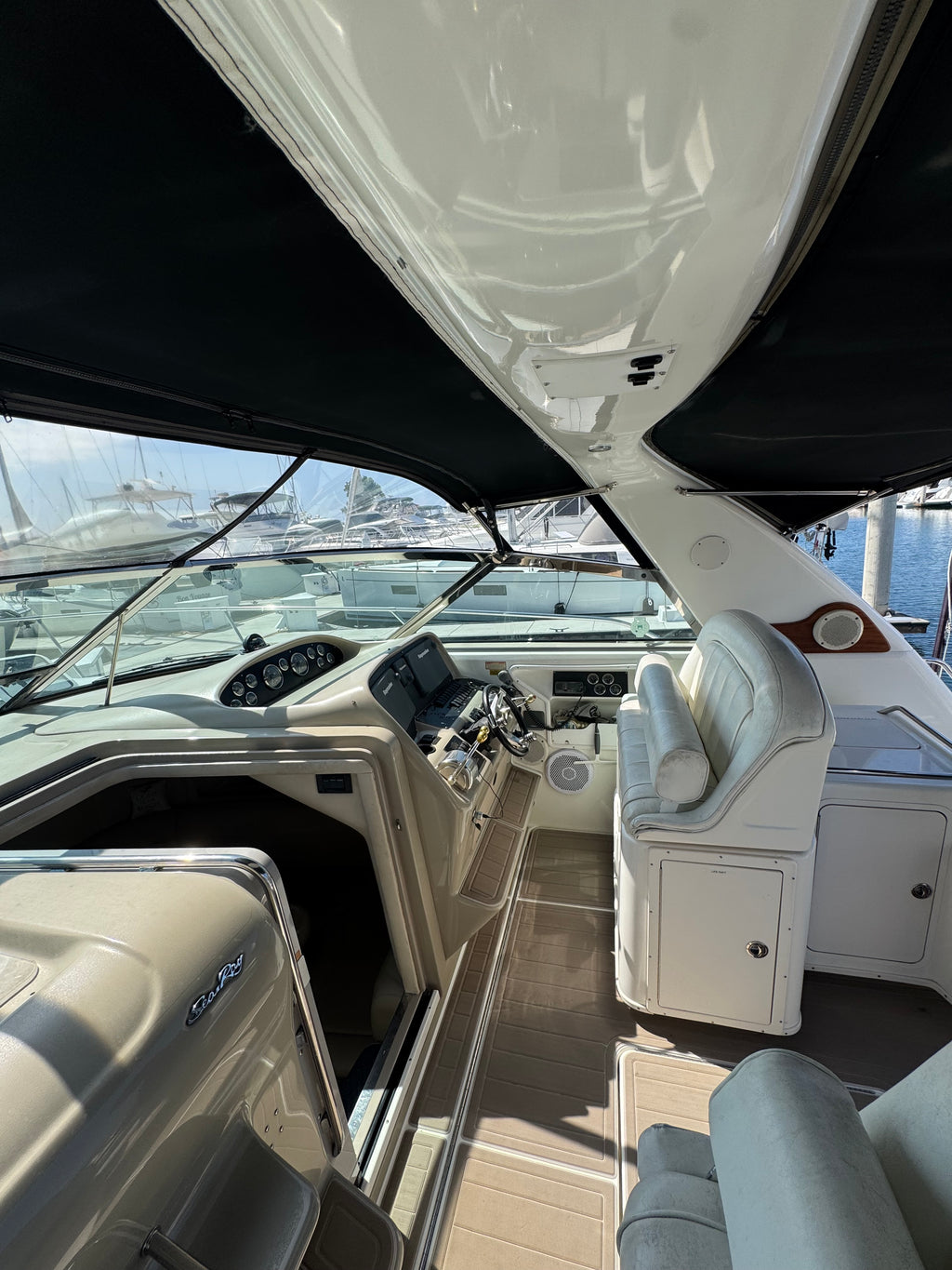 1997 Sea Ray 370 EC Caterpillar Diesel Powered... Located at the Marriott Marina Downtown San Diego, Ca... Offered by Yacht Coast Yacht Sales 2353 Shelter Island Drive, San Diego, Ca 92106