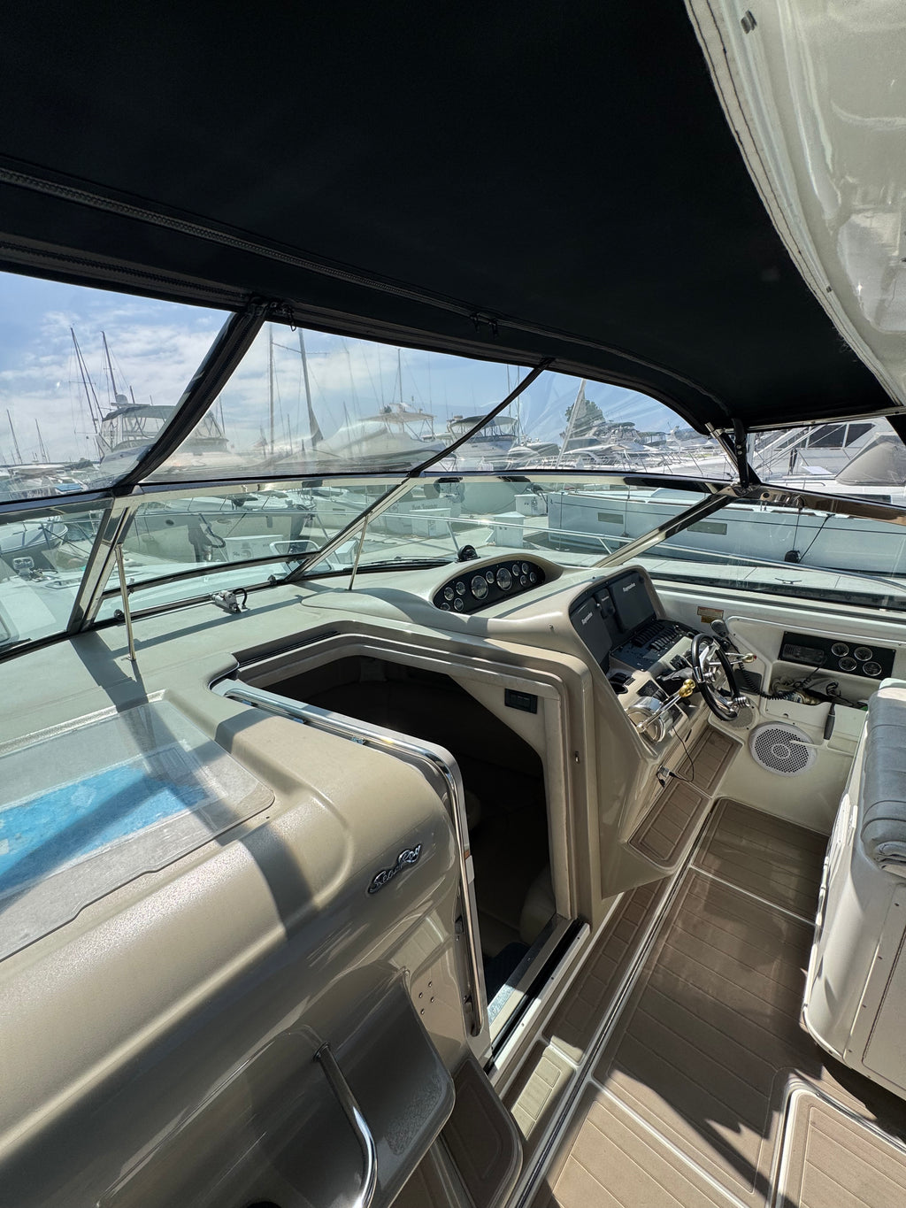 1997 Sea Ray 370 EC Caterpillar Diesel Powered... Located at the Marriott Marina Downtown San Diego, Ca... Offered by Yacht Coast Yacht Sales 2353 Shelter Island Drive, San Diego, Ca 92106