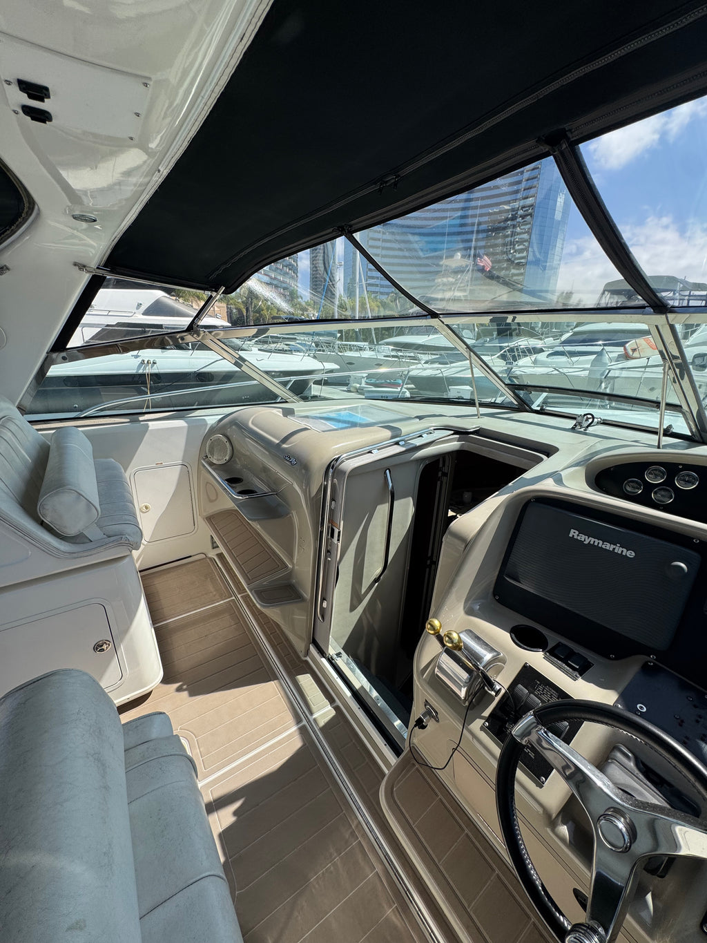 1997 Sea Ray 370 EC Caterpillar Diesel Powered... Located at the Marriott Marina Downtown San Diego, Ca... Offered by Yacht Coast Yacht Sales 2353 Shelter Island Drive, San Diego, Ca 92106