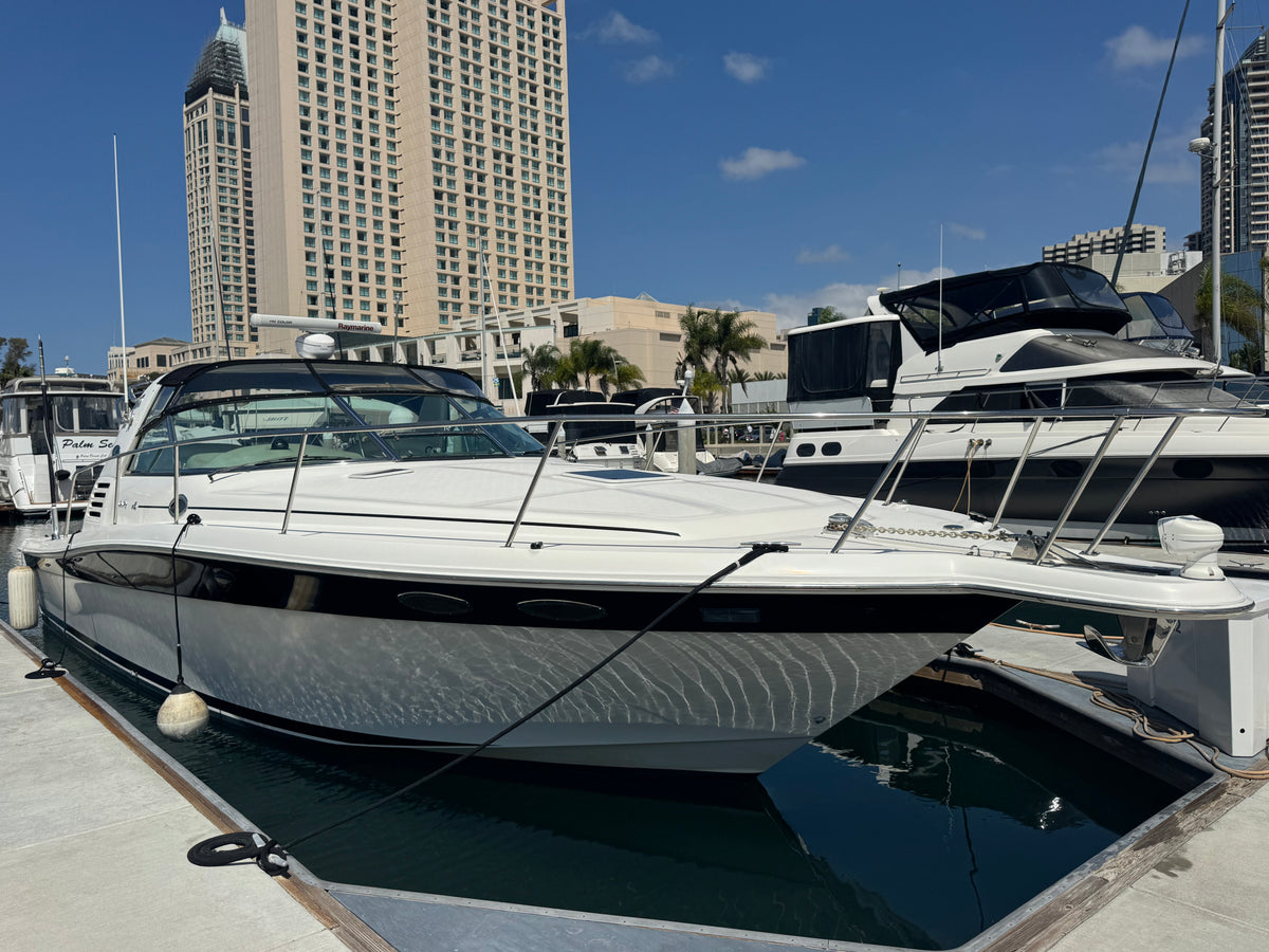 1997 Sea Ray 370 EC Caterpillar Diesel Powered... Located at the Marriott Marina Downtown San Diego, Ca... Offered by Yacht Coast Yacht Sales 2353 Shelter Island Drive, San Diego, Ca 92106