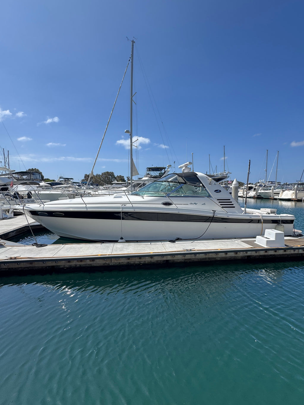 1997 Sea Ray 370 EC Caterpillar Diesel Powered... Located at the Marriott Marina Downtown San Diego, Ca... Offered by Yacht Coast Yacht Sales 2353 Shelter Island Drive, San Diego, Ca 92106