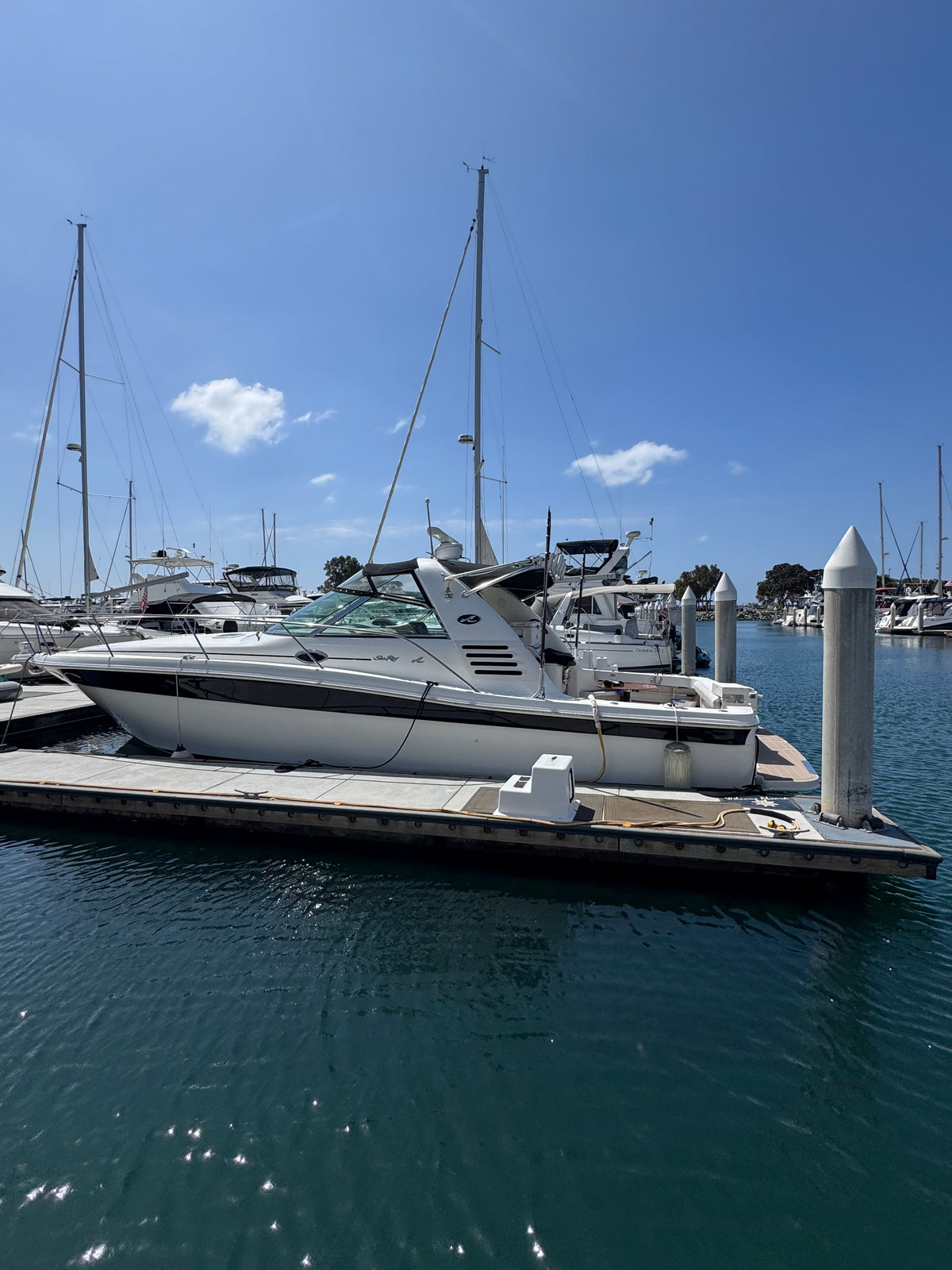 1997 Sea Ray 370 EC Caterpillar Diesel Powered... Located at the Marriott Marina Downtown San Diego, Ca... Offered by Yacht Coast Yacht Sales 2353 Shelter Island Drive, San Diego, Ca 92106