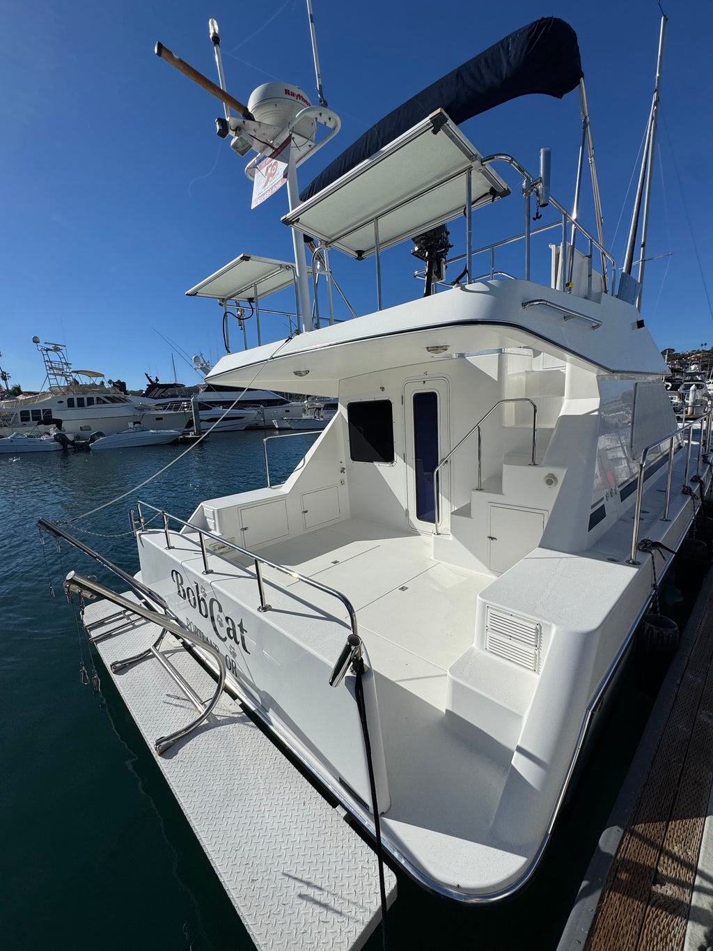 Sold! 2001 Zeta 32' Flybridge Catamaran... Located in San Diego, Ca... Offered By Yacht Coast Yacht Sales