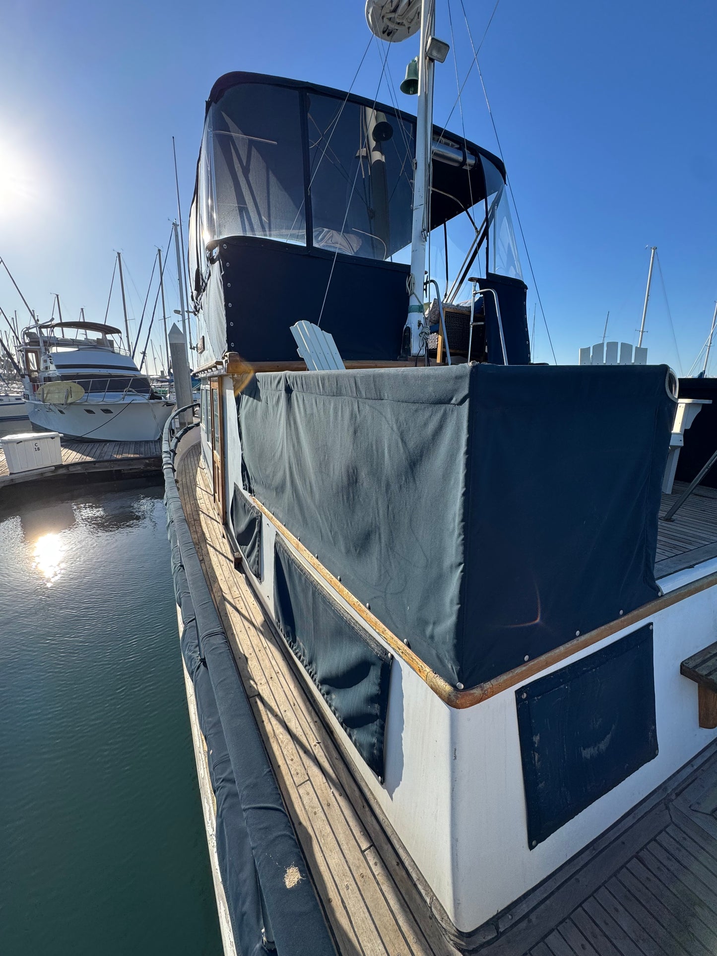 1979 36' C&L Trawler Located in Coronado, California...Offered By Yacht Coast Yacht Sales