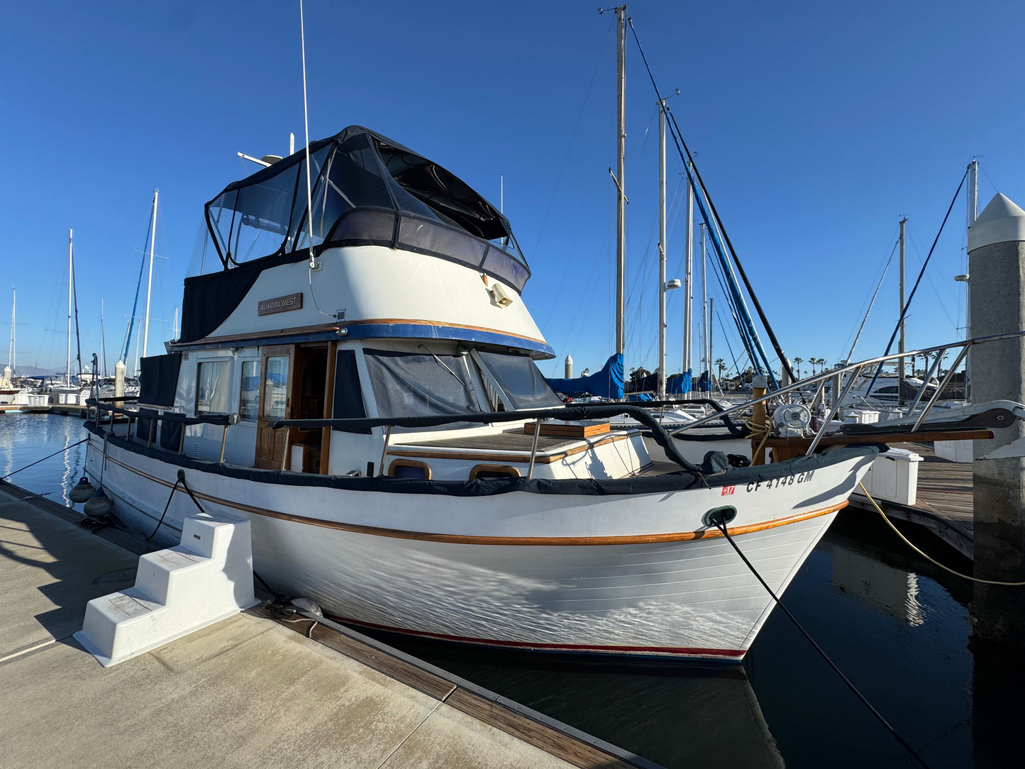 1979 36' C&L Trawler Located in Coronado, California...Offered By Yacht Coast Yacht Sales