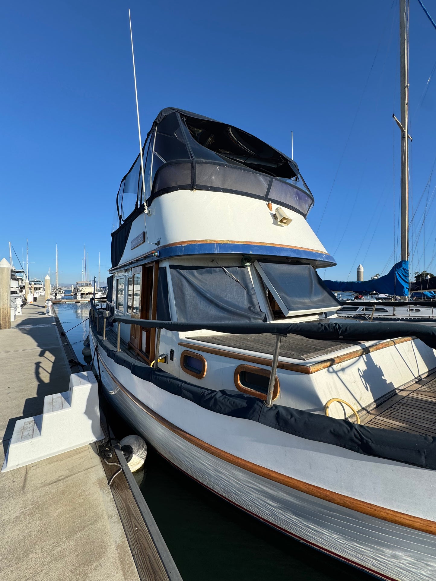 1979 36' C&L Trawler Located in Coronado, California...Offered By Yacht Coast Yacht Sales