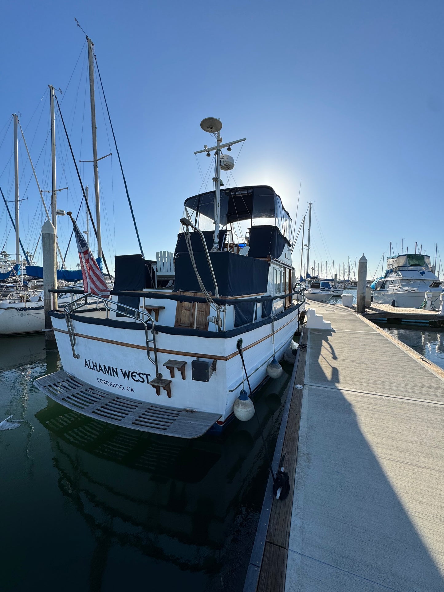 1979 36' C&L Trawler Located in Coronado, California...Offered By Yacht Coast Yacht Sales