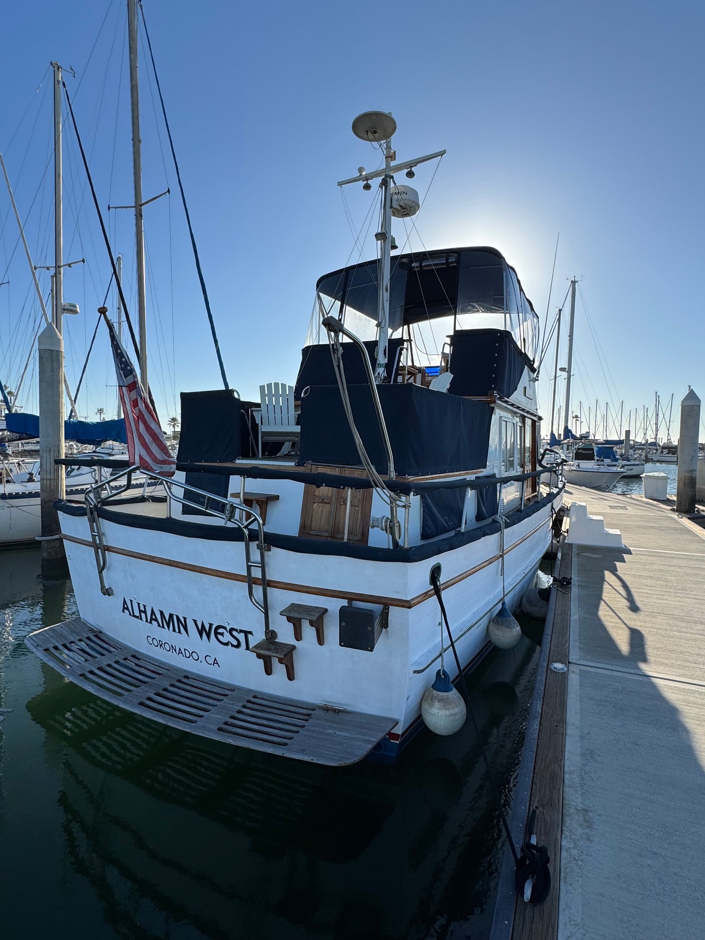 1979 36' C&L Trawler Located in Coronado, California...Offered By Yacht Coast Yacht Sales