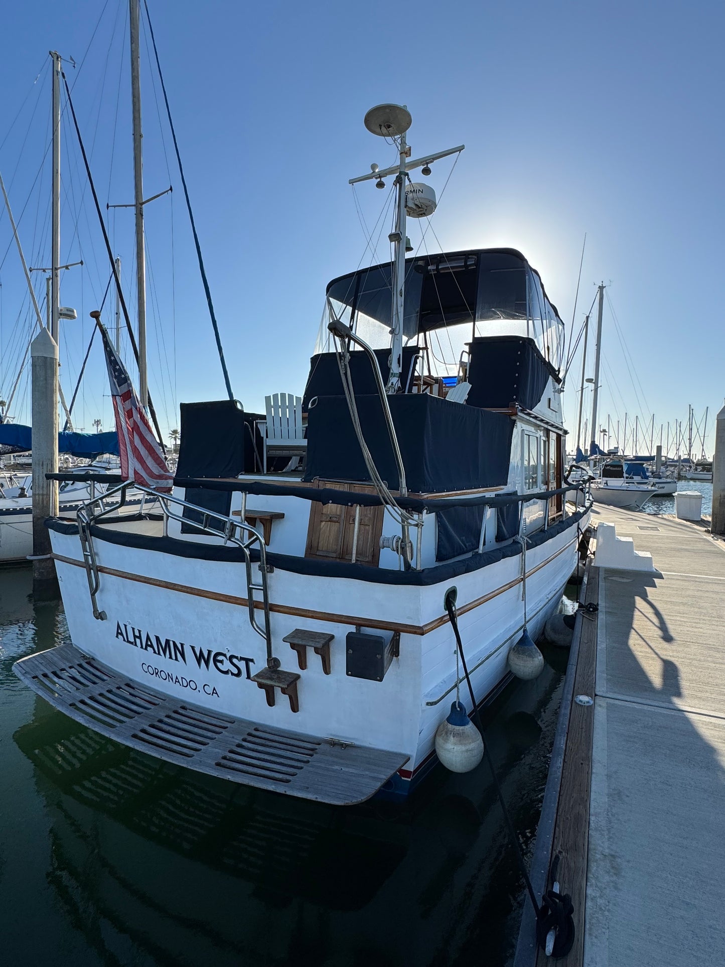 1979 36' C&L Trawler Located in Coronado, California...Offered By Yacht Coast Yacht Sales