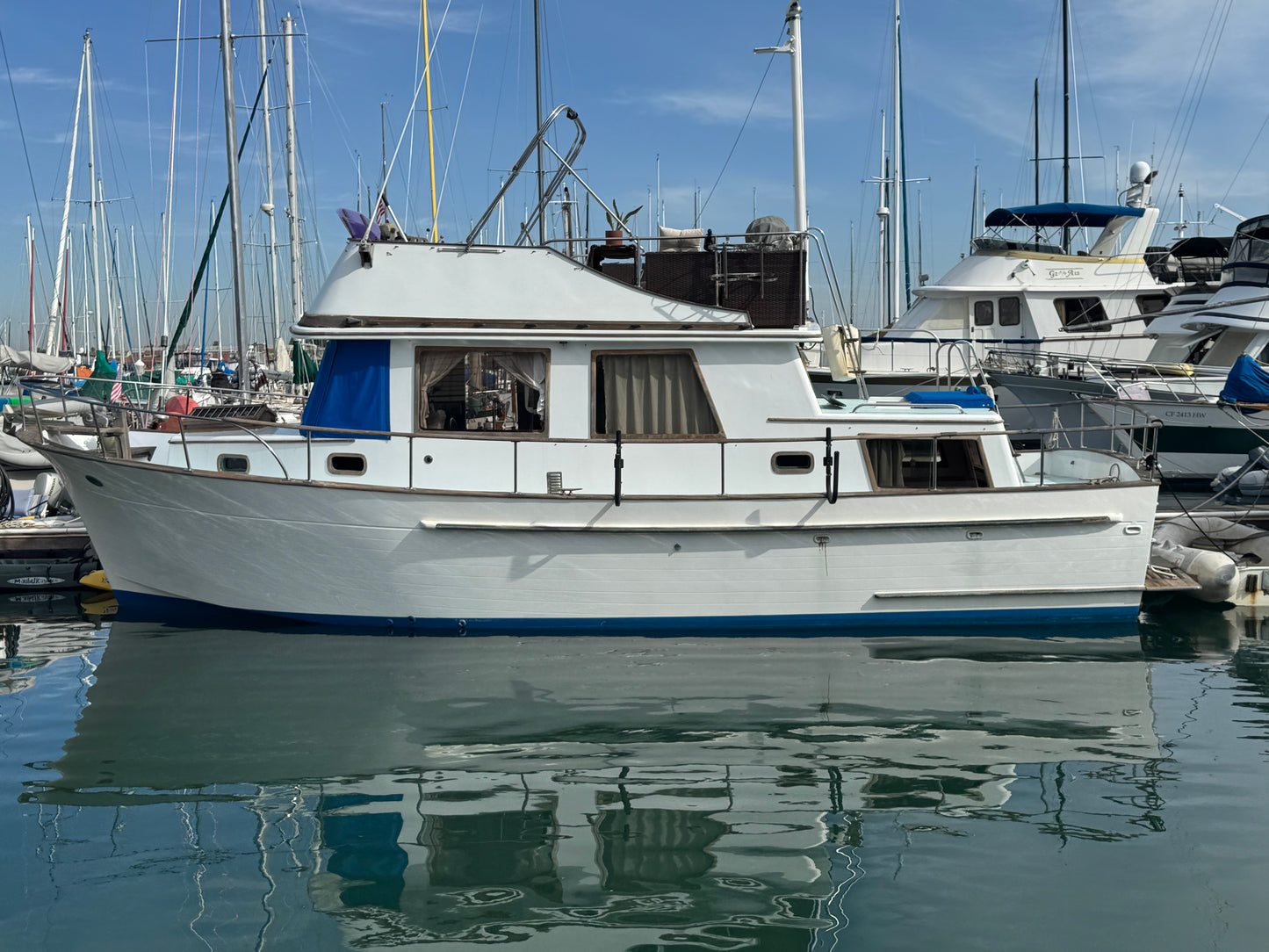 1978 34' CHB Trawler... Located on Shelter Island, San Diego, Ca... Offered by Yacht Coast Yacht Sales