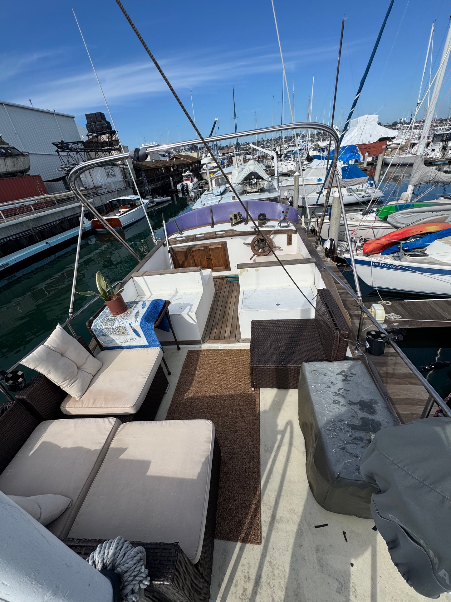1978 34' CHB Trawler... Located on Shelter Island, San Diego, Ca... Offered by Yacht Coast Yacht Sales