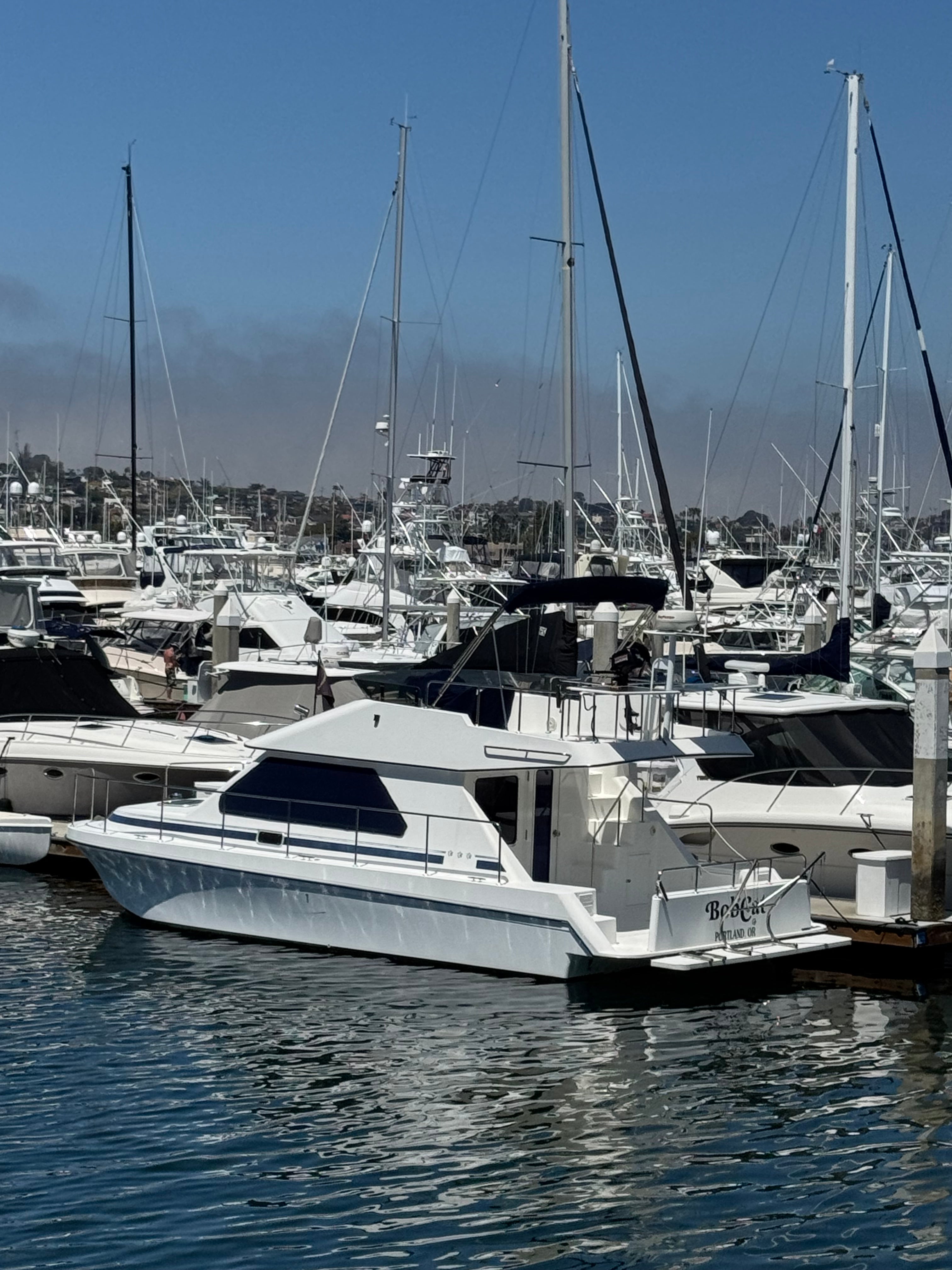 Sold! 2001 Zeta 32' Flybridge Catamaran... Located in San Diego, Ca... Offered By Yacht Coast Yacht Sales