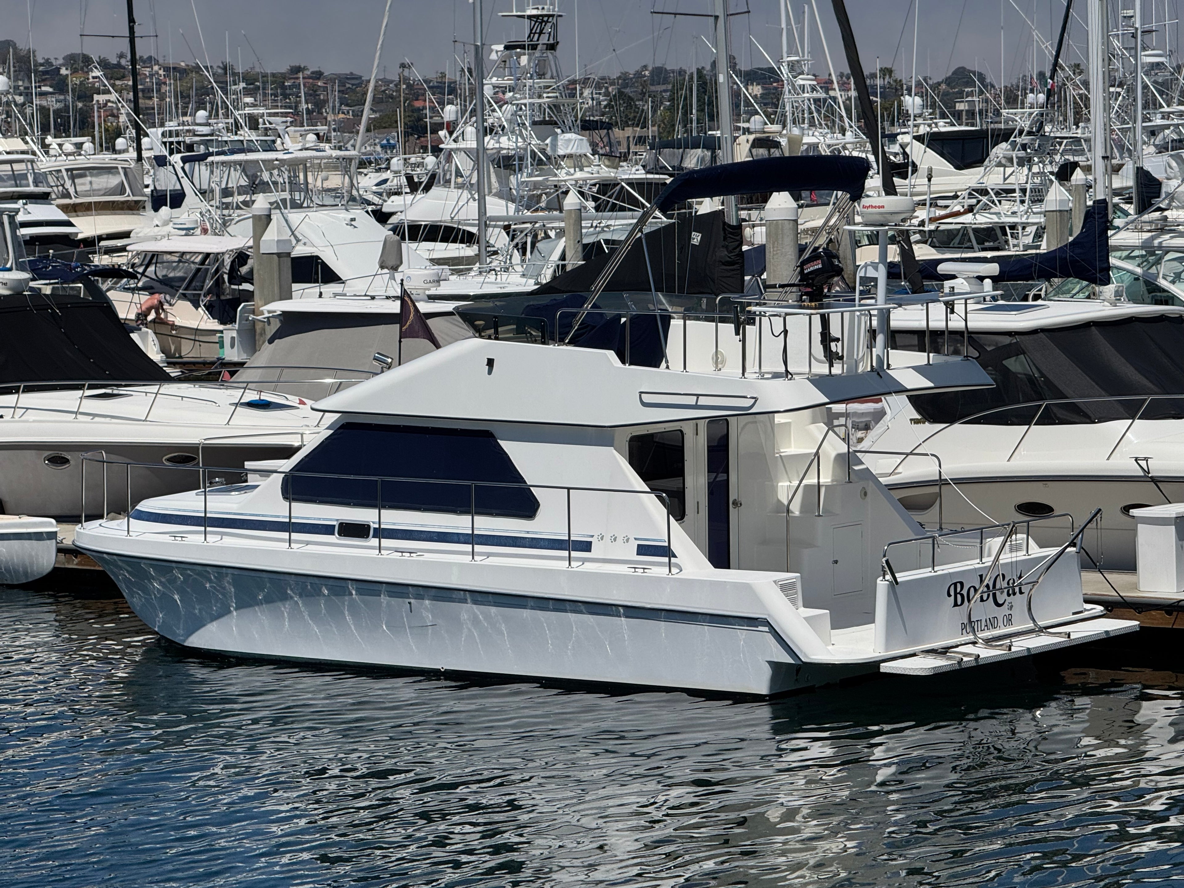 Sold! 2001 Zeta 32' Flybridge Catamaran... Located in San Diego, Ca... Offered By Yacht Coast Yacht Sales