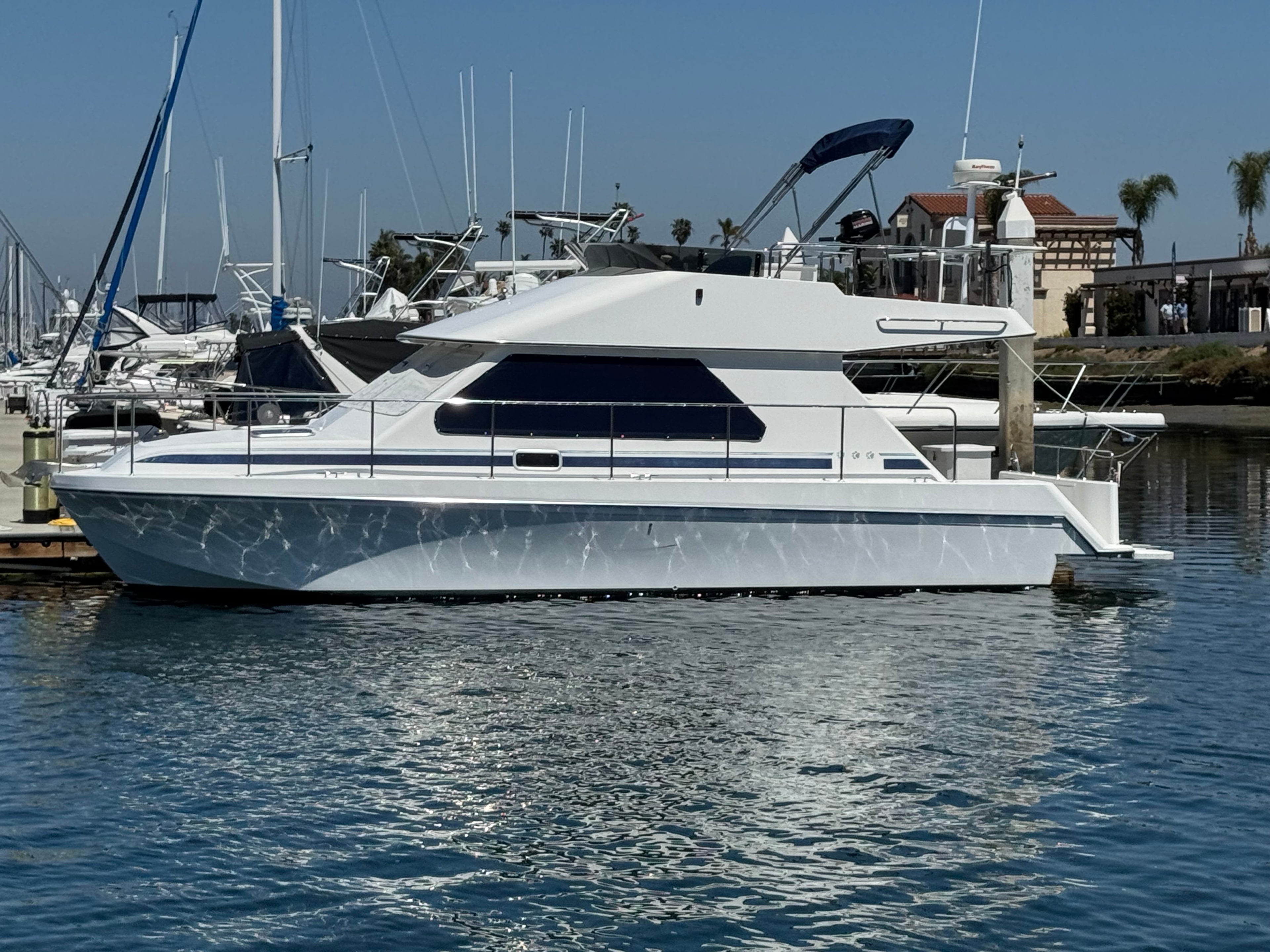 Sold! 2001 Zeta 32' Flybridge Catamaran... Located in San Diego, Ca... Offered By Yacht Coast Yacht Sales
