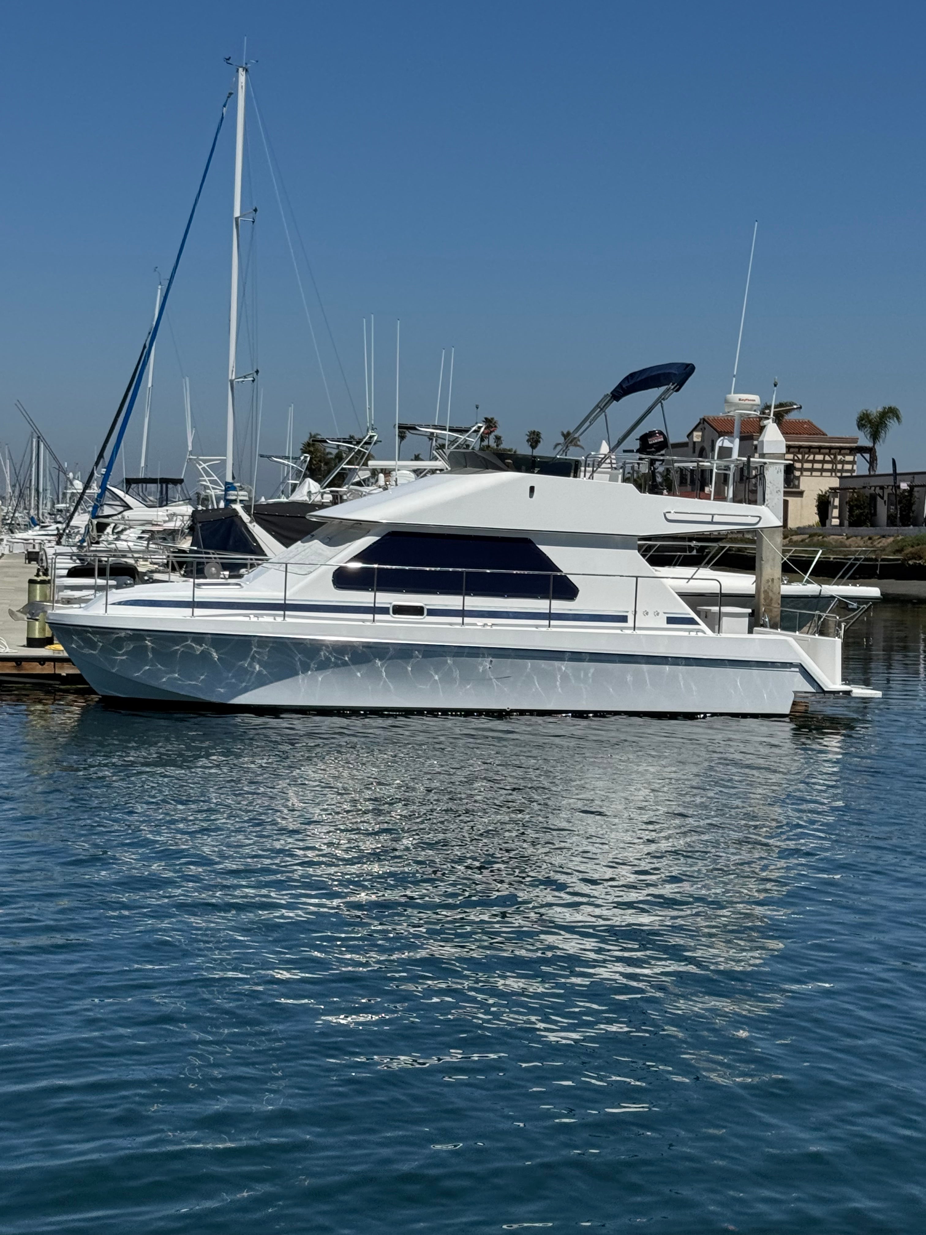 Sold! 2001 Zeta 32' Flybridge Catamaran... Located in San Diego, Ca... Offered By Yacht Coast Yacht Sales