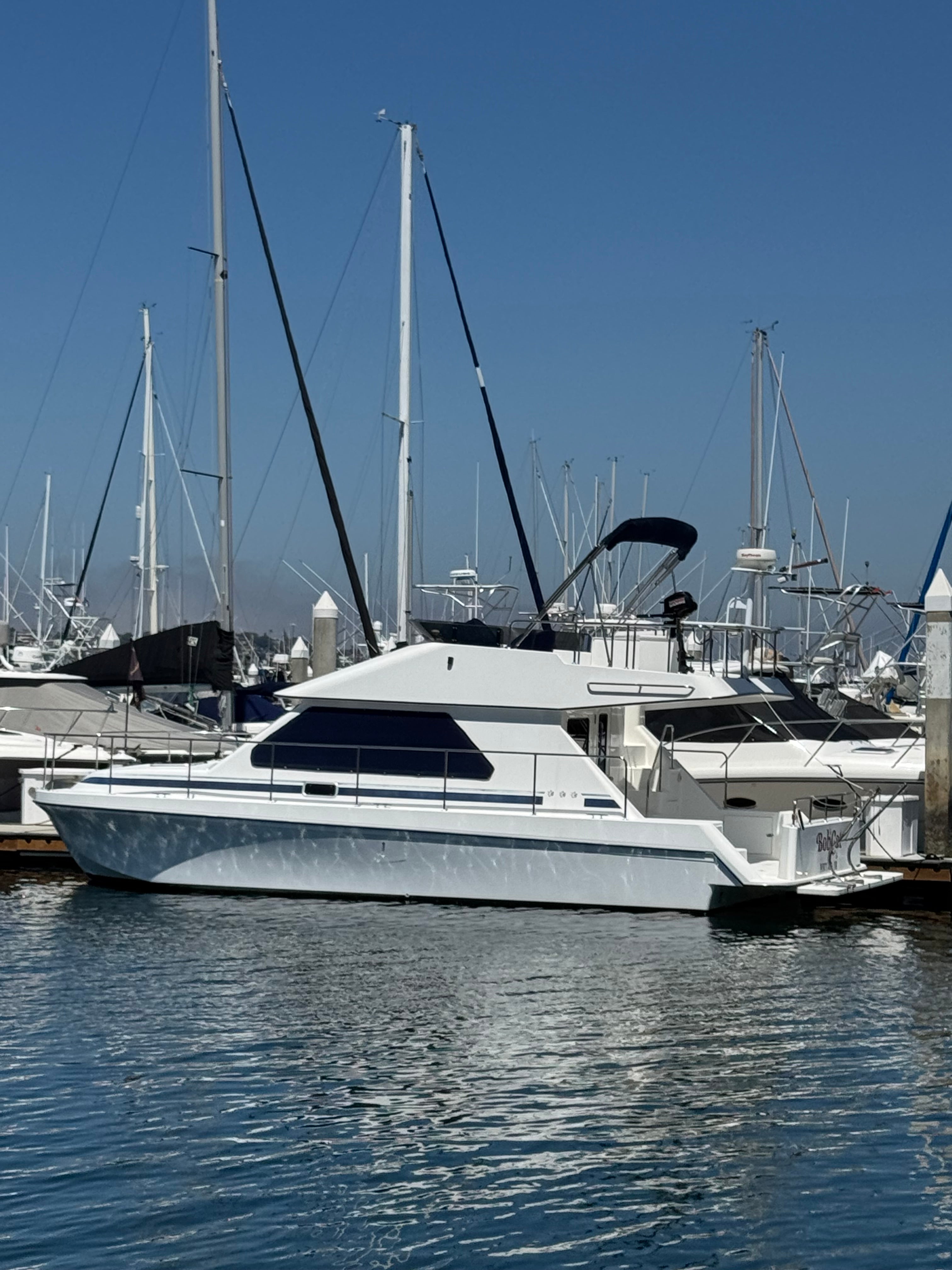 Sold! 2001 Zeta 32' Flybridge Catamaran... Located in San Diego, Ca... Offered By Yacht Coast Yacht Sales