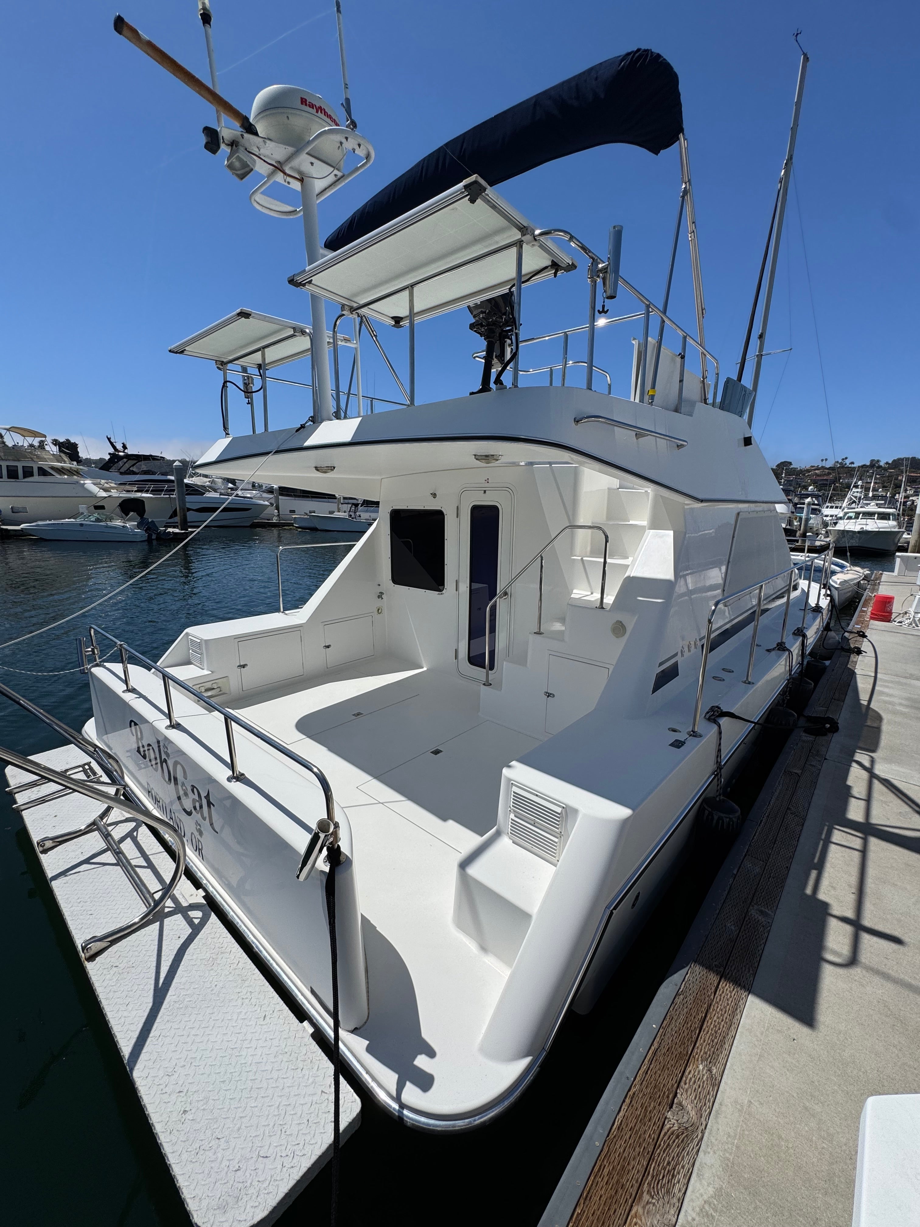 Sold! 2001 Zeta 32' Flybridge Catamaran... Located in San Diego, Ca... Offered By Yacht Coast Yacht Sales